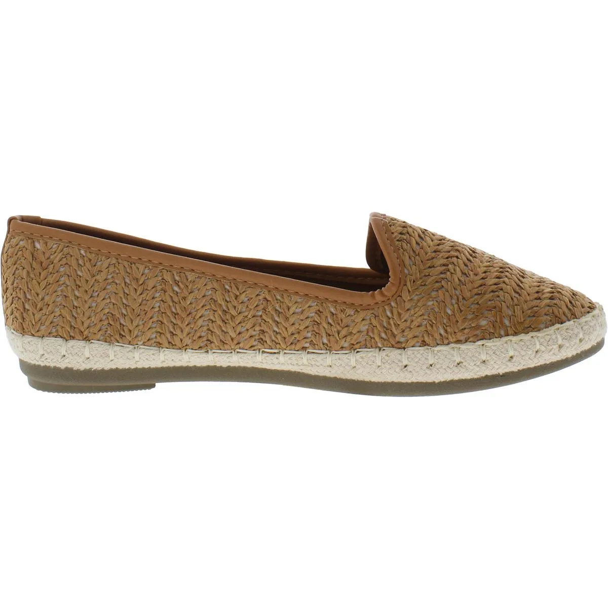 Womens Woven Slip On Loafers