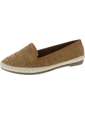 Womens Woven Slip On Loafers