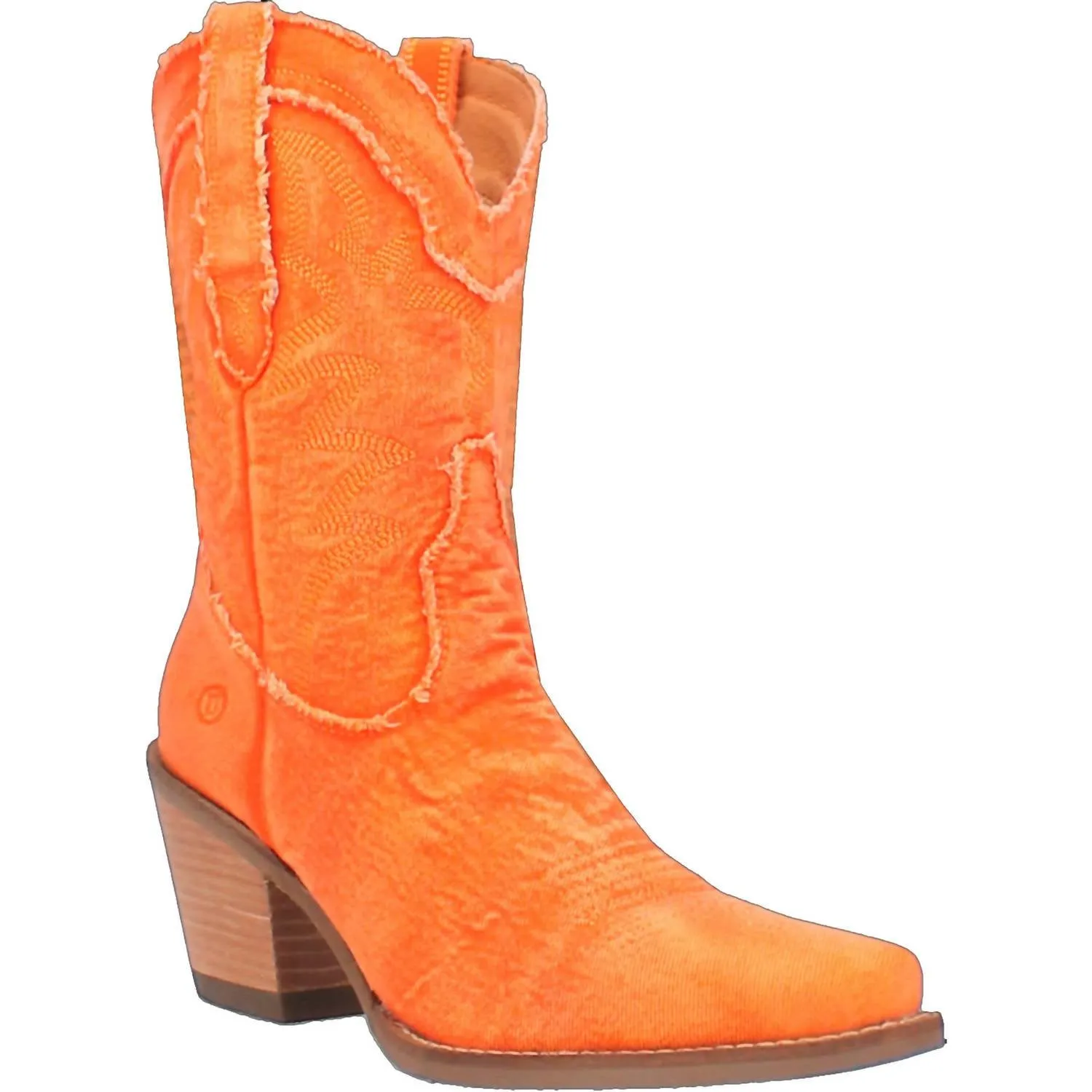 Women's Y'all Need Dolly 9" Denim Fashion Boot In Washed Orange