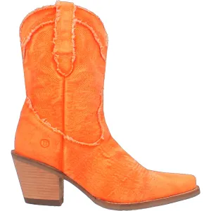 Women's Y'all Need Dolly 9" Denim Fashion Boot In Washed Orange