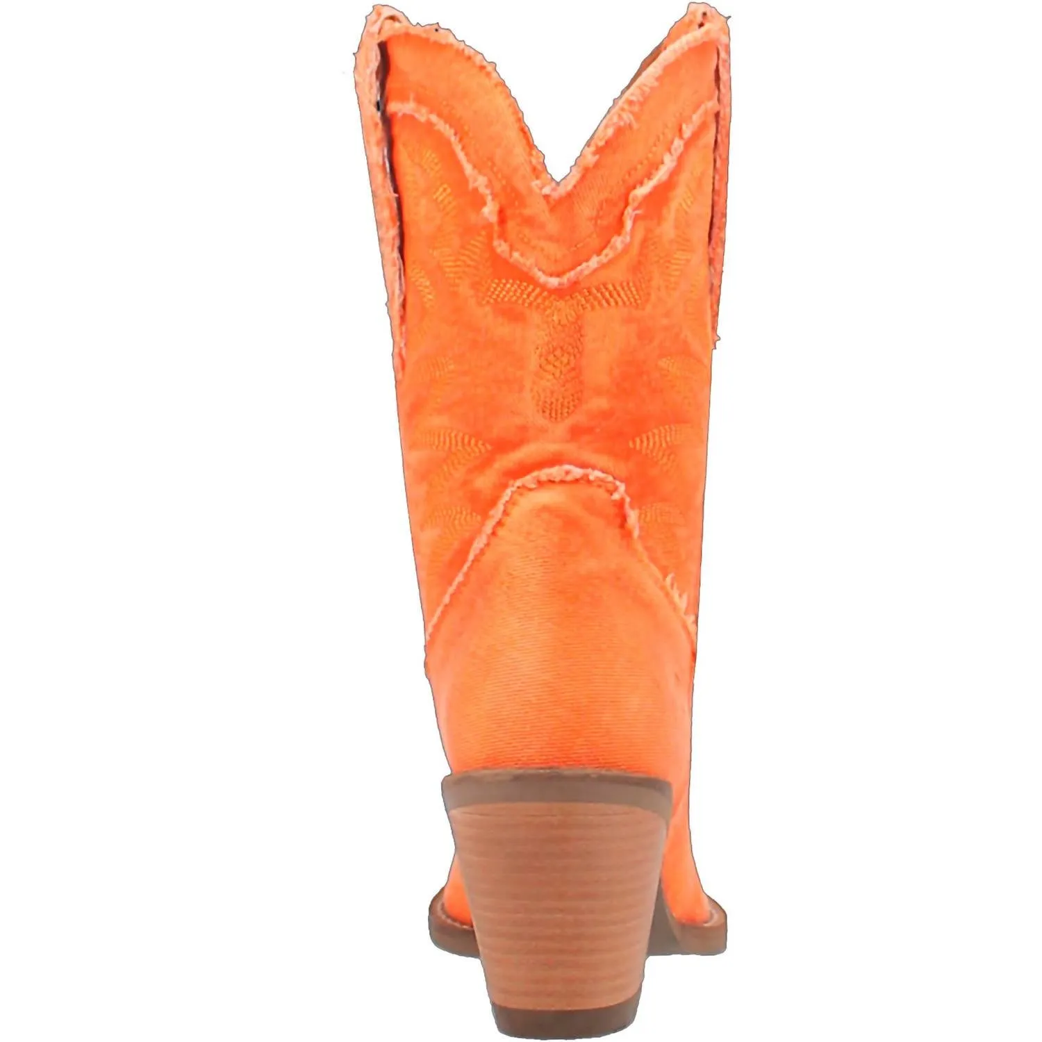 Women's Y'all Need Dolly 9" Denim Fashion Boot In Washed Orange