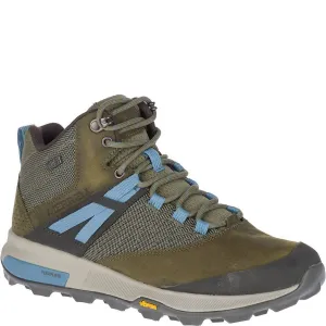 Women's Zion Mid Waterproof Shoes - Medium In Dark Olive