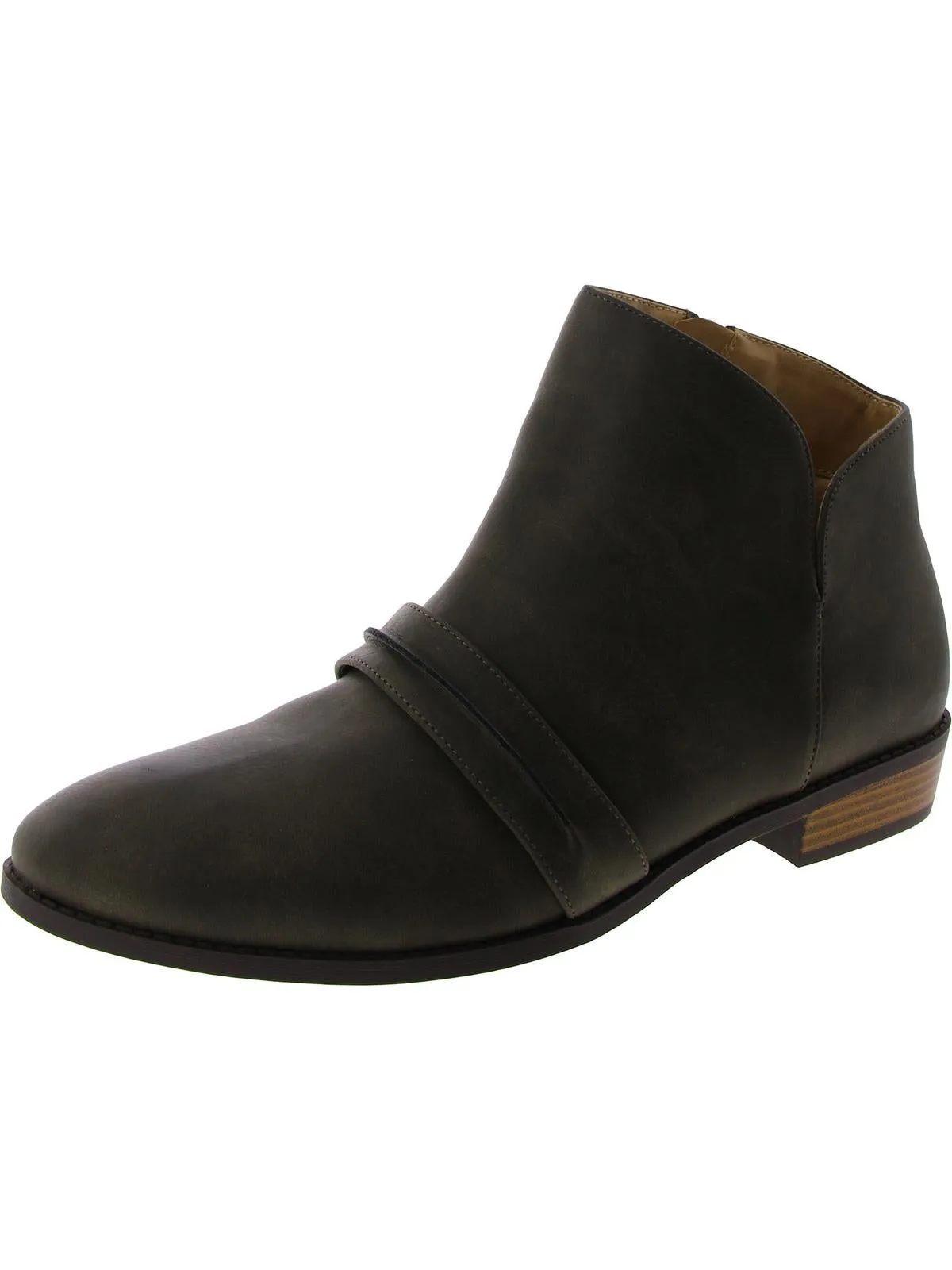 Womens Zipper Comfort Ankle Boots