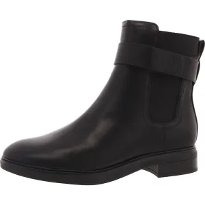 Womens Zipper Faux Leather Chelsea Boots