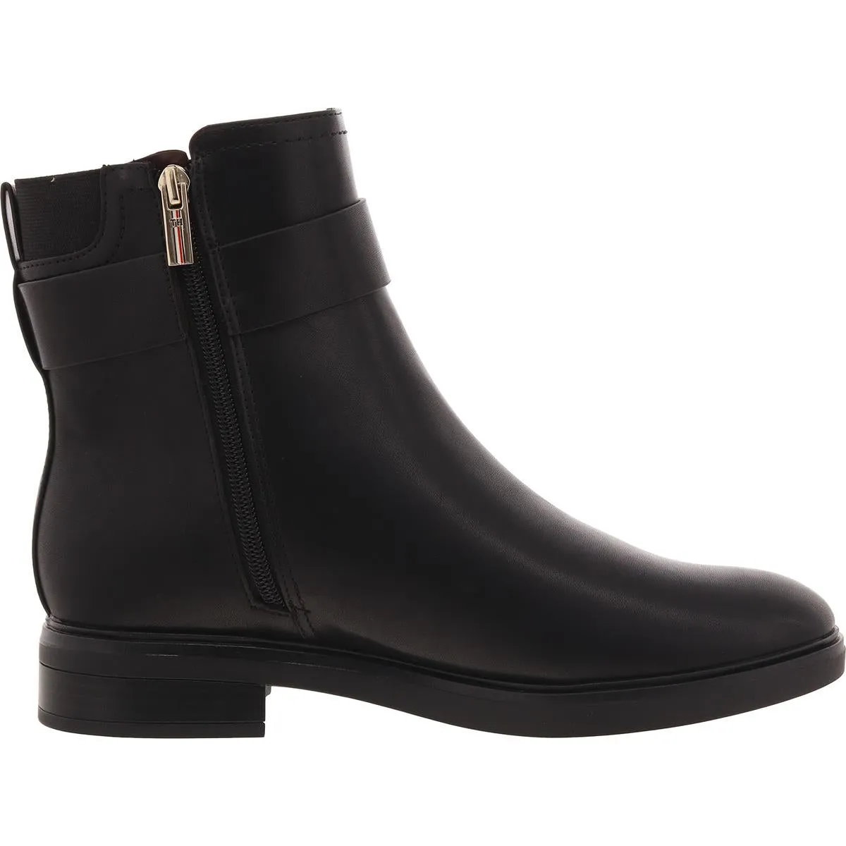 Womens Zipper Faux Leather Chelsea Boots