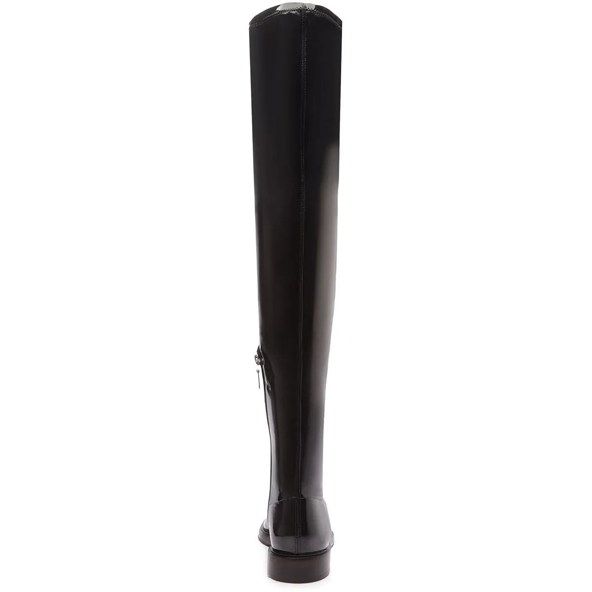 Womens Zipper Leather Over-The-Knee Boots
