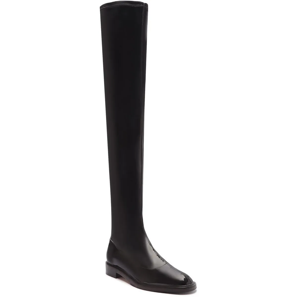Womens Zipper Leather Over-The-Knee Boots