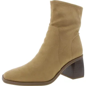 Womens Zipper Mid-Calf Boots