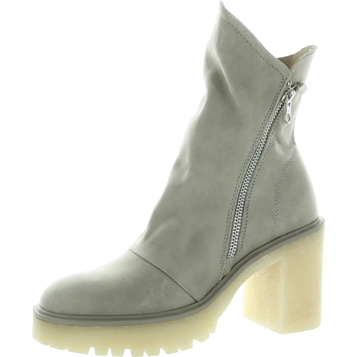 Womens Zipper Mid-Calf Boots