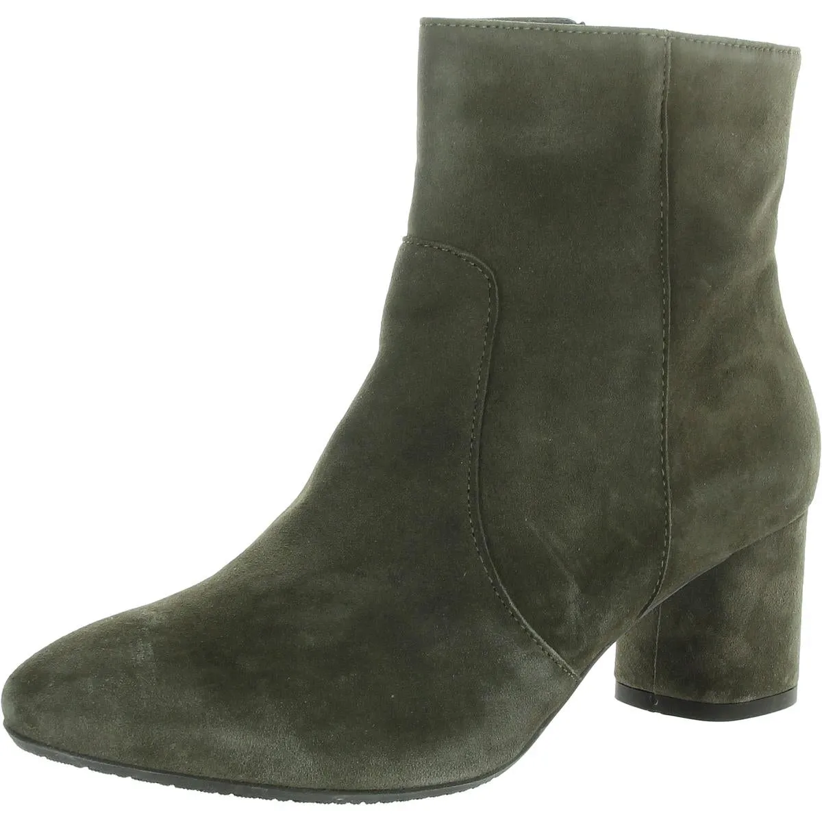 Womens Zipper Suede Booties