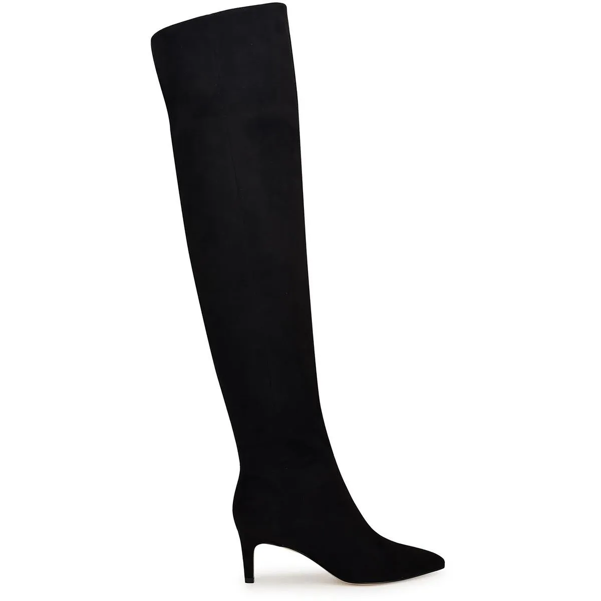 Womens Zipper Suede Knee-High Boots