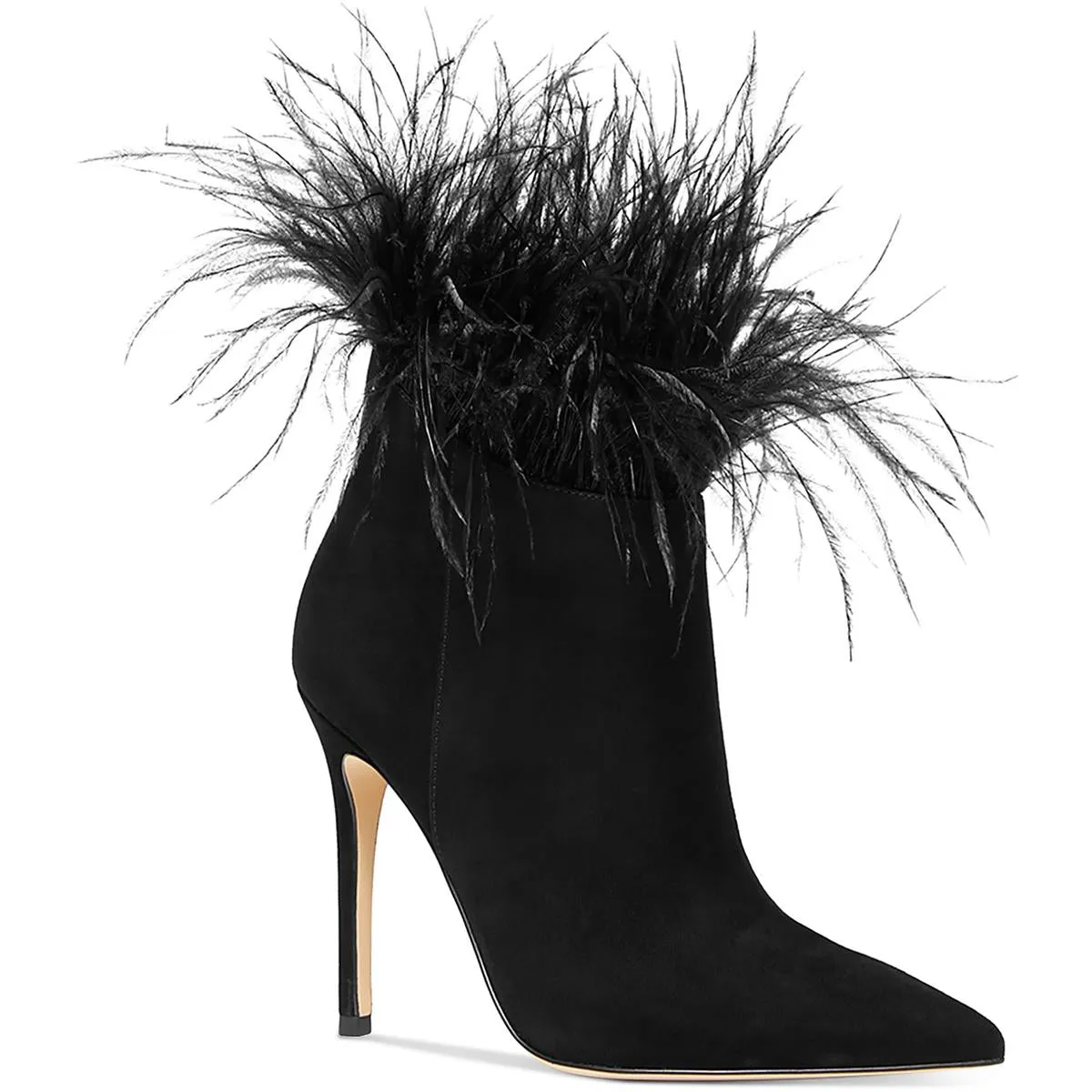 Womens Zipper Suede Shooties