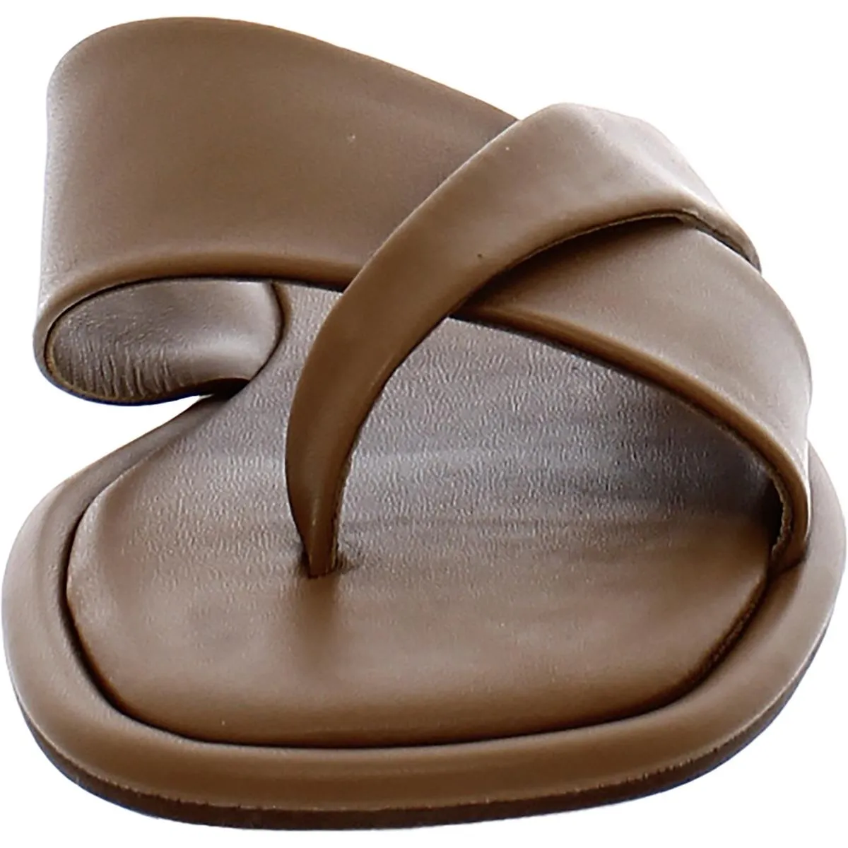 Yuri Womens Leather Slip On Thong Sandals