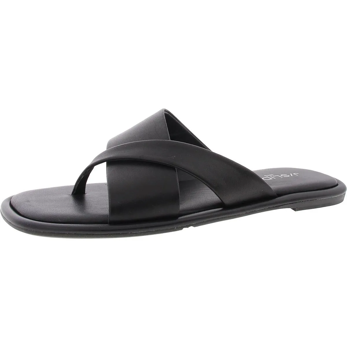 Yuri Womens Leather Slip On Thong Sandals