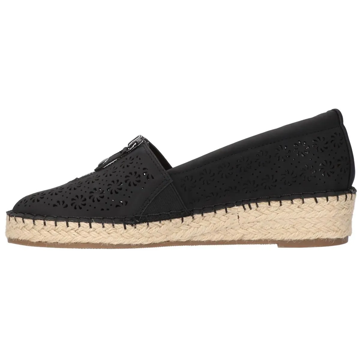 Zenon Womens Faux Leather Espadrille Loafers