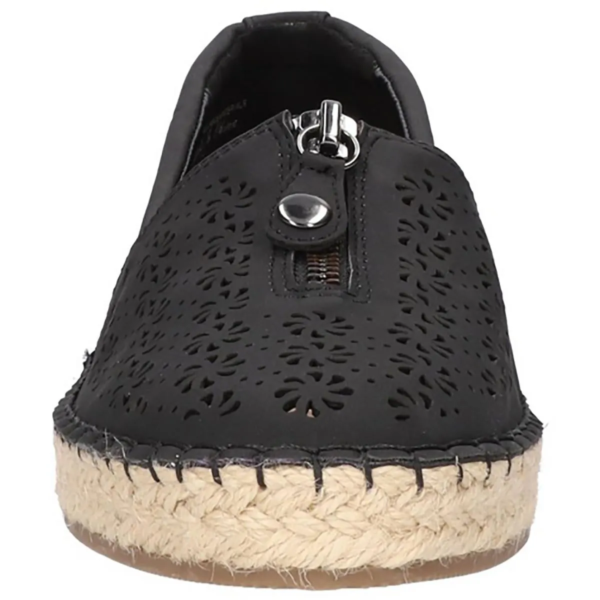 Zenon Womens Faux Leather Espadrille Loafers