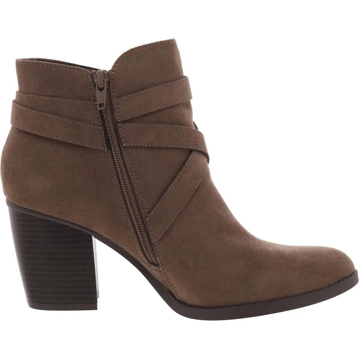 Zetaaf Womens Buckle Manmade Ankle Boots