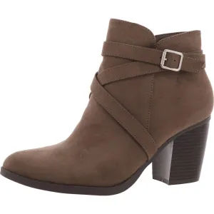 Zetaaf Womens Buckle Manmade Ankle Boots